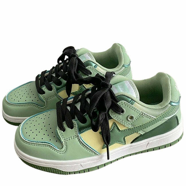 Sage Green Star Sneakers: Perfect for Spring Outfits & Concert Outfit Ideas