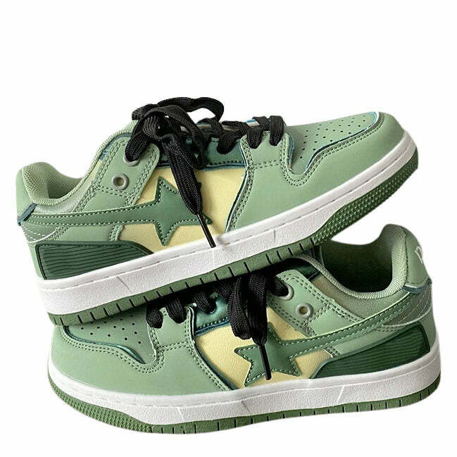 Sage Green Star Sneakers: Perfect for Spring Outfits & Concert Outfit Ideas