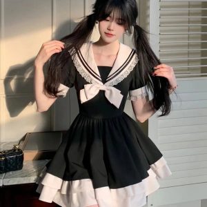 Sailor Sweetheart Ruffle Dress - Cute 2000s Outfits & Y2K Fashion