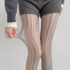 Scarlet Lace Patterned Tights for Stunning Outfits & Fashion Ideas