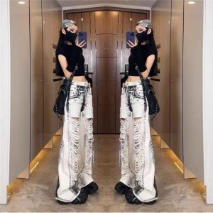 Shattered Chaos Ripped Jeans: Trendy Outfit Ideas for Every Occasion