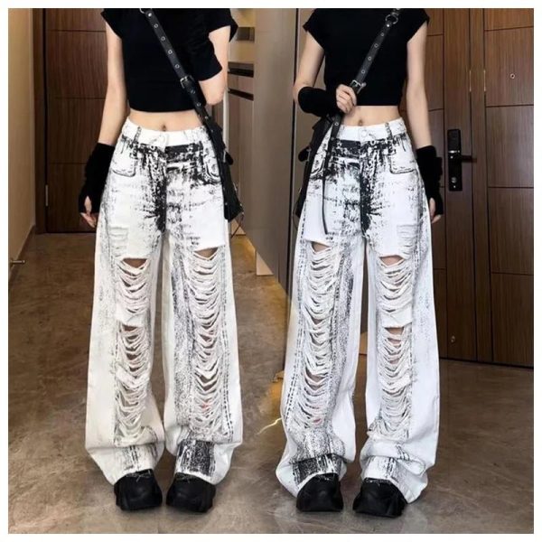 Shattered Chaos Ripped Jeans: Trendy Outfit Ideas for Every Occasion