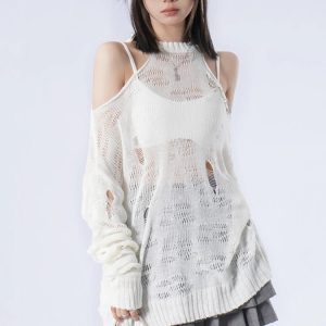 Shattered Dreams Knit Sweater: Perfect for Spring Outfits & Casual Looks