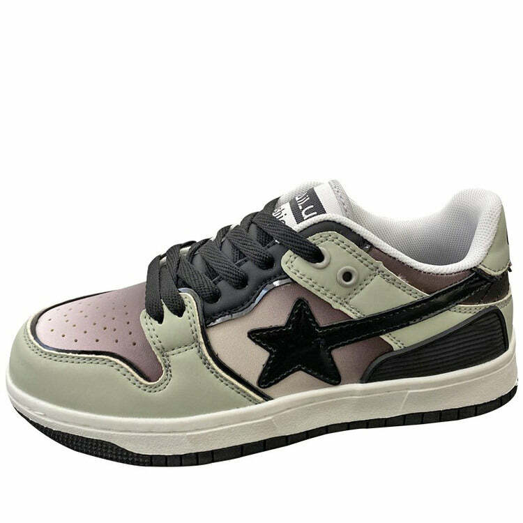 Shooting Star Sneakers in Gradient Grey for Trendy Outfit Ideas