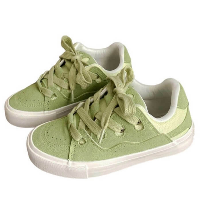 Skater Light Green Sneakers: Perfect for Spring Outfits & Concert Outfit Ideas