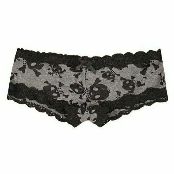 Skull Print Lace Panty: Edgy Outfit Ideas for Concerts & Everyday Wear