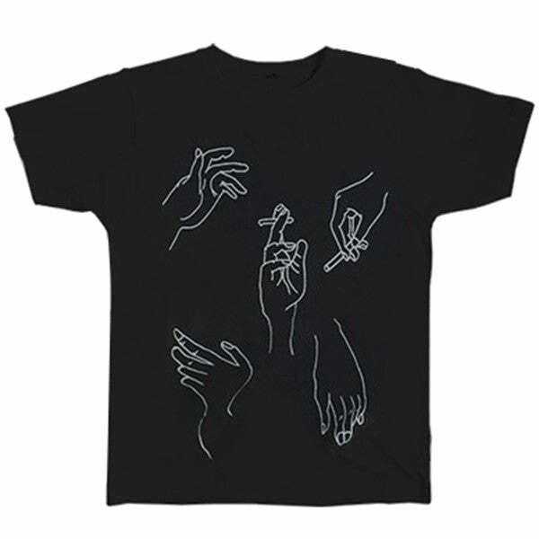 Smoking Hands T-Shirt | Y2K Vintage Fashion, Cute 2000s Outfits, Mcbling