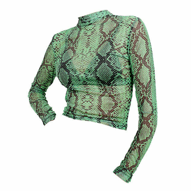 Snakeskin Mesh Top: Trendy Outfit Ideas for Concerts, Dates