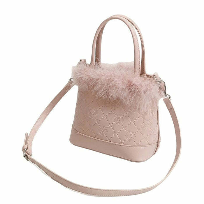 Soft Girl Aesthetic Fluffy Bag: Perfect for Concerts, Outfits