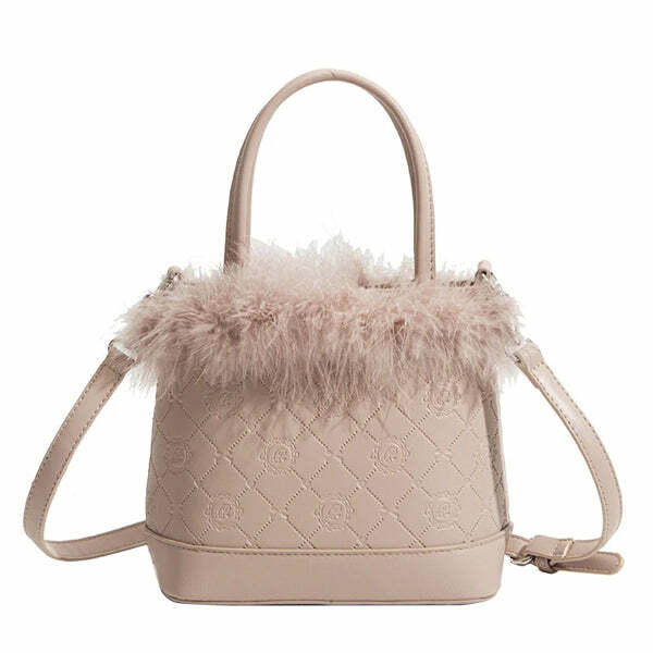 Soft Girl Aesthetic Fluffy Bag: Perfect for Concerts, Outfits