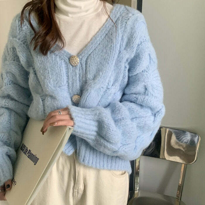 Soft Girl Cropped Cardigan - Cute 2000s Outfits & Y2K Fashion Inspiration