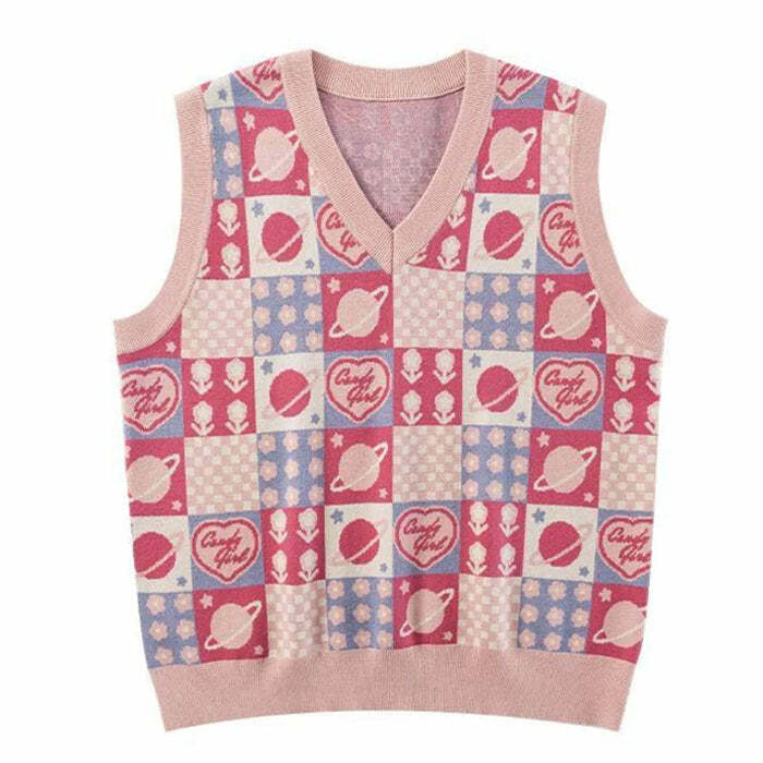 Soft Girl Patchwork Knit Vest: Trendy Outfit Ideas for Every Occasion