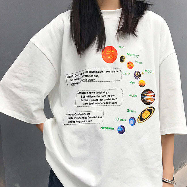 Solar System Oversized Tee: Trendy Outfit Ideas for Casual & Concert Looks