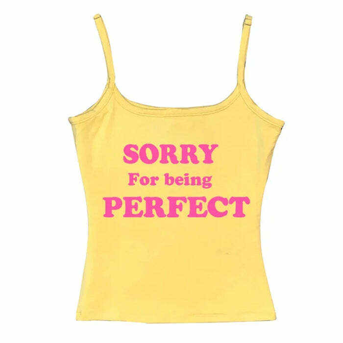 Sorry For Being Perfect Tank Top - Trendy Outfit Ideas for Every Occasion