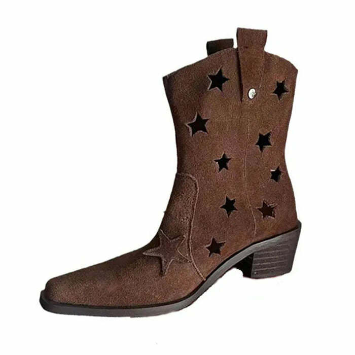 Star Cut Out Cowboy Boots: Perfect for Concerts, Spring Outfits