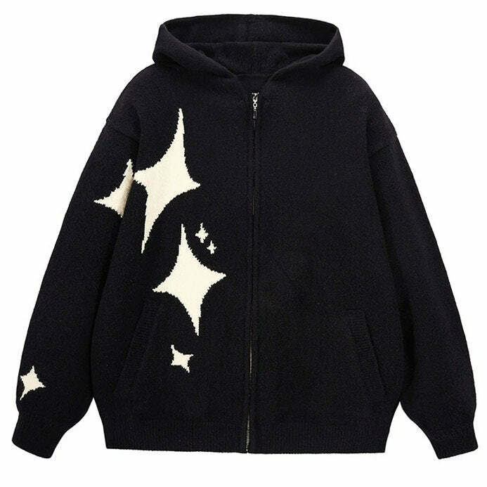 Star Girl Aesthetic Knit Hoodie: Trendy Outfit Ideas for Every Occasion