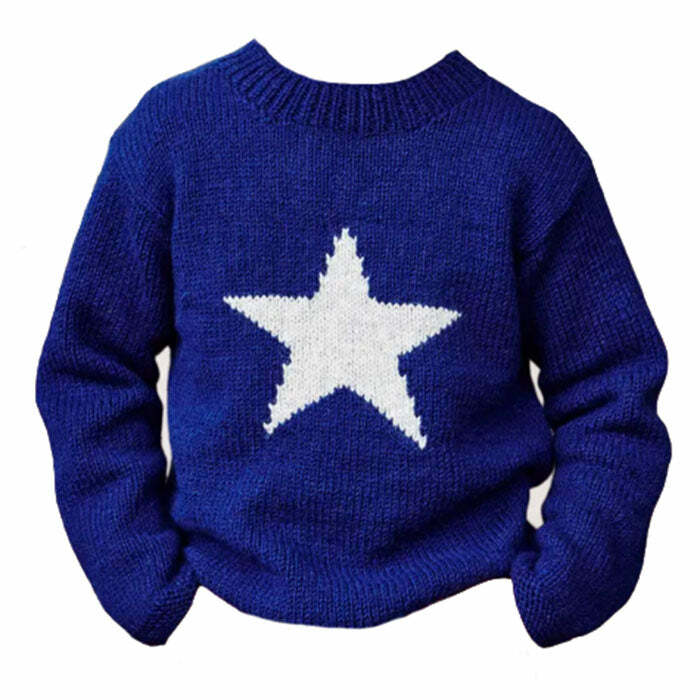 Star Girl Aesthetic Knit Sweater: Perfect for Spring Outfits & Concerts