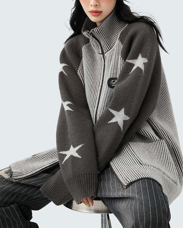 Star Girl Aesthetic Zip Up Sweater: Trendy Outfit Ideas for Every Occasion