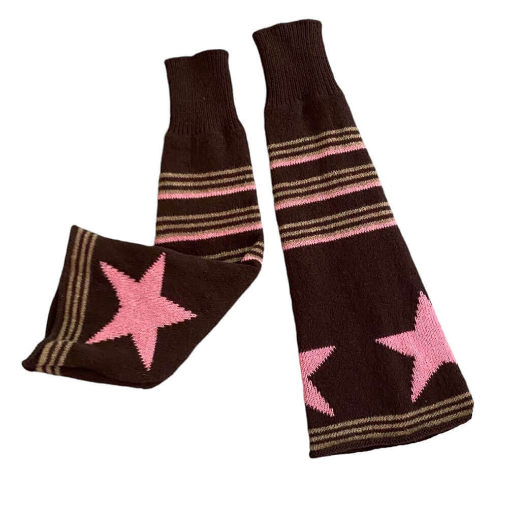 Star Girl Striped Leg Warmers: Perfect for Concert Outfits & Spring Fits