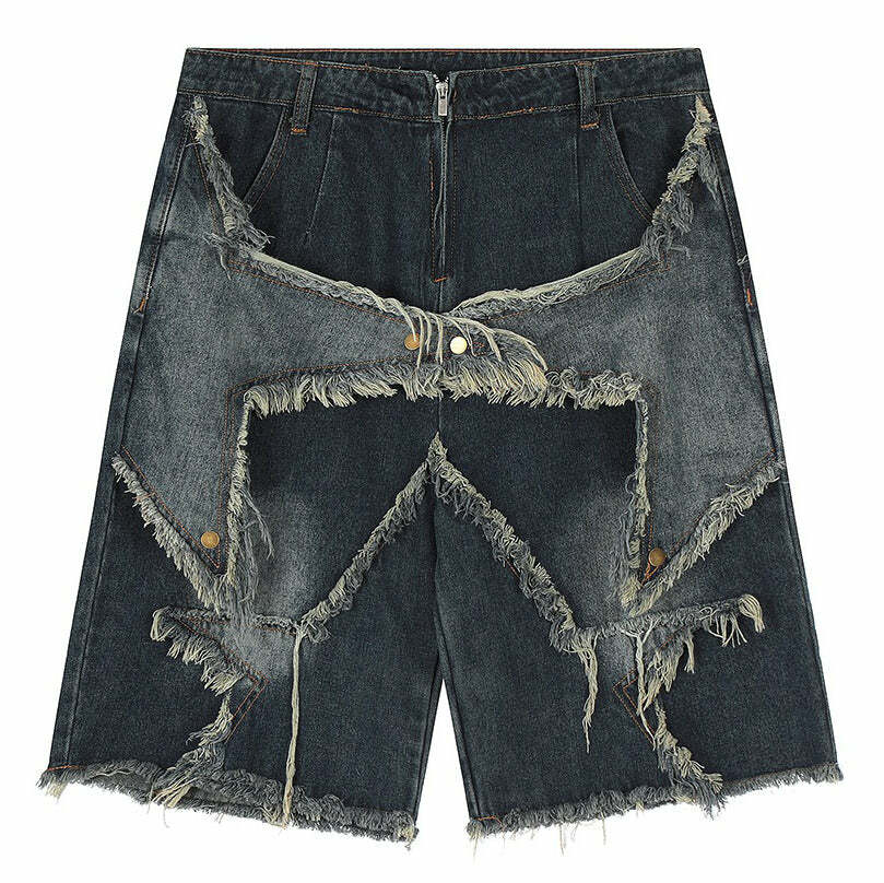 Star Patch High-Waisted Denim Shorts: Trendy Outfit Ideas for Every Occasion