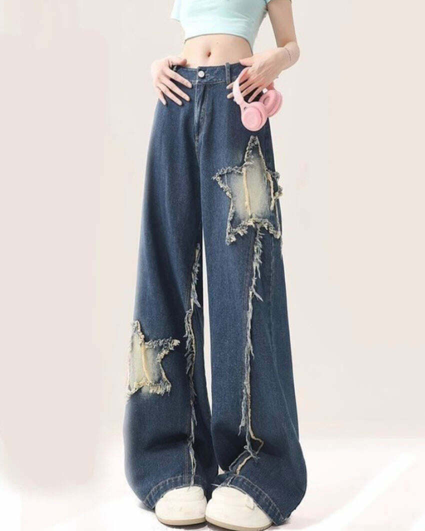 Star Patch Wide Leg Jeans: Trendy Outfit Ideas for Every Occasion