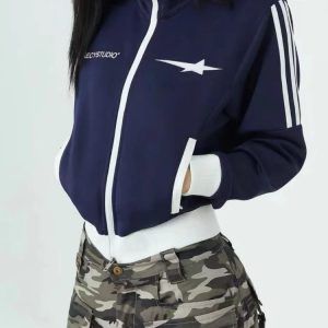 Star Striped Track Jacket: Trendy Outfit Ideas for Casual & Concert Looks