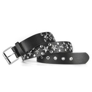 Star Studded Punk Belt: Elevate Your Outfit with Edgy Style Ideas