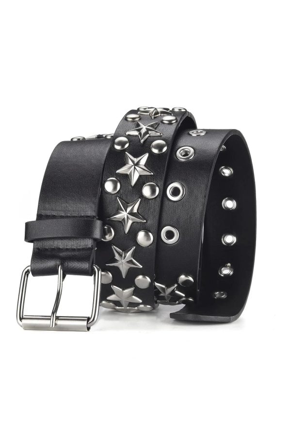 Star Studded Punk Belt: Elevate Your Outfit with Edgy Style Ideas