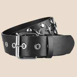 Star Studded Punk Belt: Elevate Your Outfit with Edgy Style Ideas