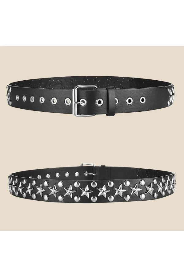 Star Studded Punk Belt: Elevate Your Outfit with Edgy Style Ideas