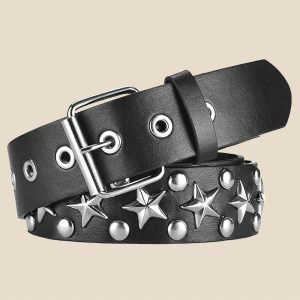 Star Studded Punk Belt: Elevate Your Outfit with Edgy Style Ideas