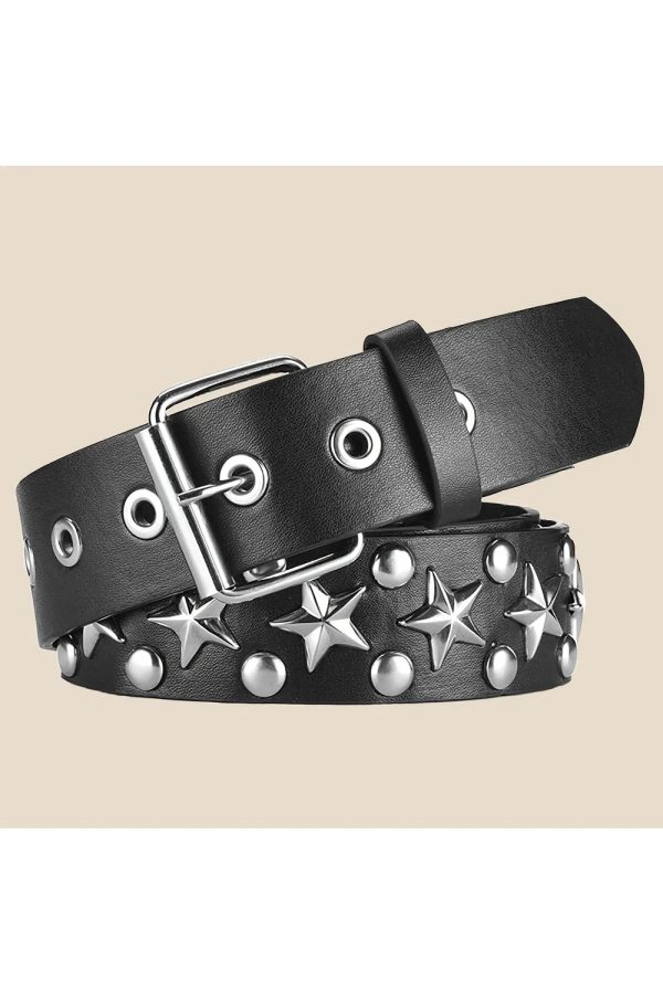 Star Studded Punk Belt: Elevate Your Outfit with Edgy Style Ideas