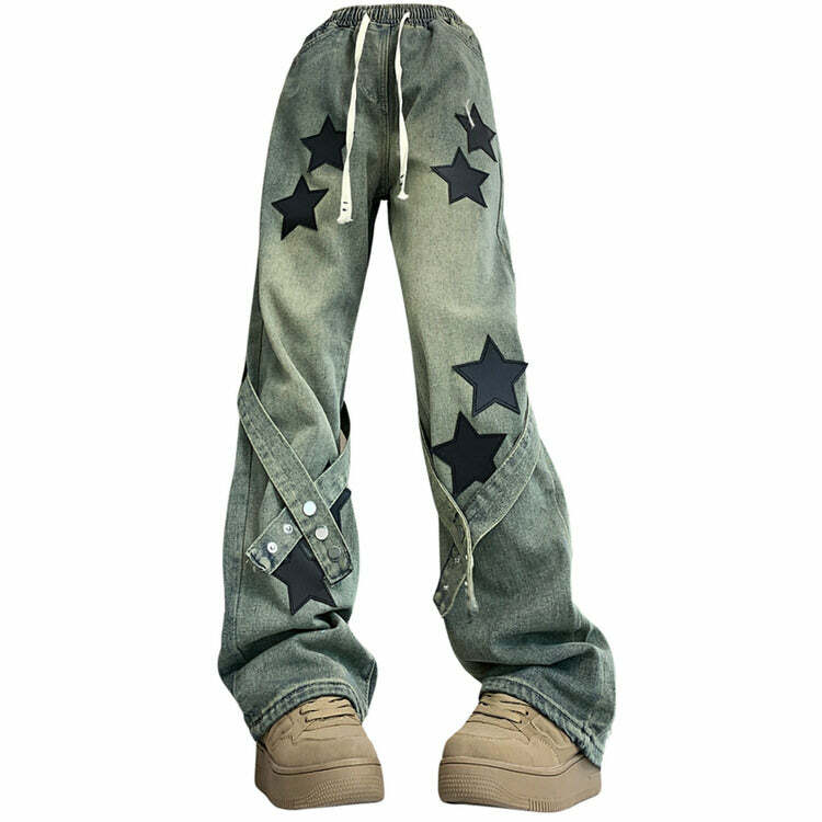 Stargirl Aesthetic Star Patch Jeans: Trendy Outfit Ideas for Every Occasion