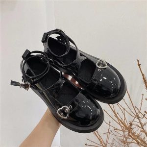 Starry Goth Platform Mary Janes: Perfect for Concerts & Casual Outfits