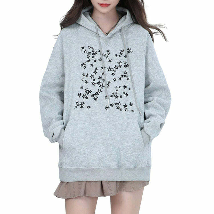 Stars Embroidery Hoodie: Trendy Outfit Ideas for Casual & Concert Looks