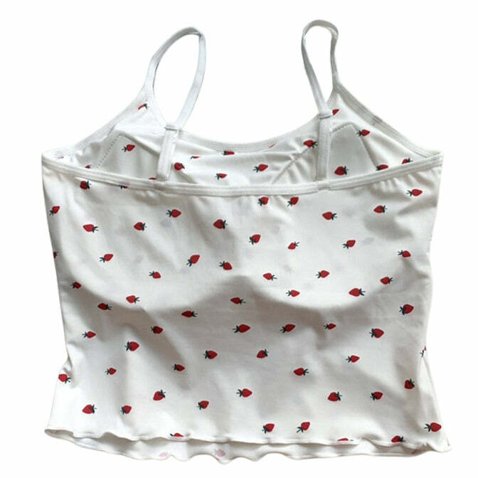 Strawberry Print Tank Top: Cute Outfit Ideas for Spring & Summer Fashion