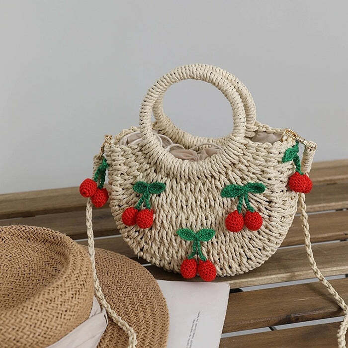 Strawberry Straw Bag: Perfect for Spring Outfits & Concert Outfit Ideas