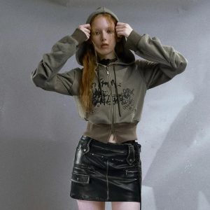 Street Edge Hoodie - Y2K Fashion, Cute 2000s Outfits, McBling Style