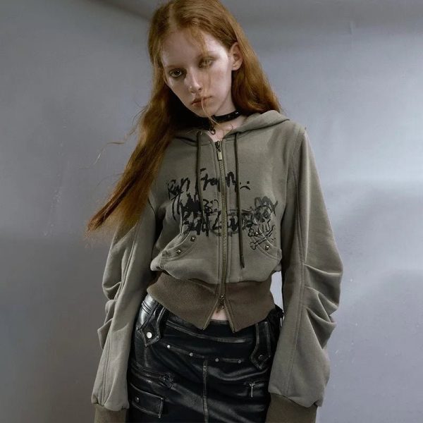 Street Edge Hoodie - Y2K Fashion, Cute 2000s Outfits, McBling Style