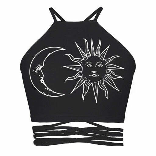 Sun & Moon Crop Top: Trendy Outfit Ideas for Concerts & Casual Outfits