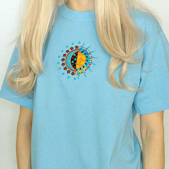 Sun & Moon T-Shirt - Cute 2000s Outfits, Y2K Fashion Inspiration, Vintage Style