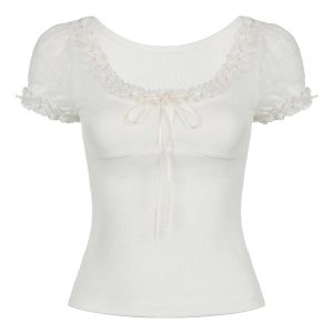 Sweet Lace Bow Top: Perfect for Spring Outfits & Date Night Outfit Ideas