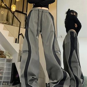 Techwear Contrast Wide-Leg Pants: Trendy Outfit Ideas for Every Occasion