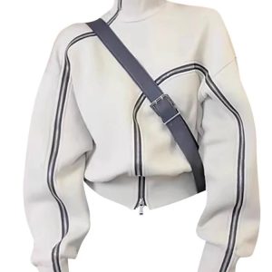 Techwear Zip-Up High Neck Sweater: Stylish Outfit Ideas for Every Occasion