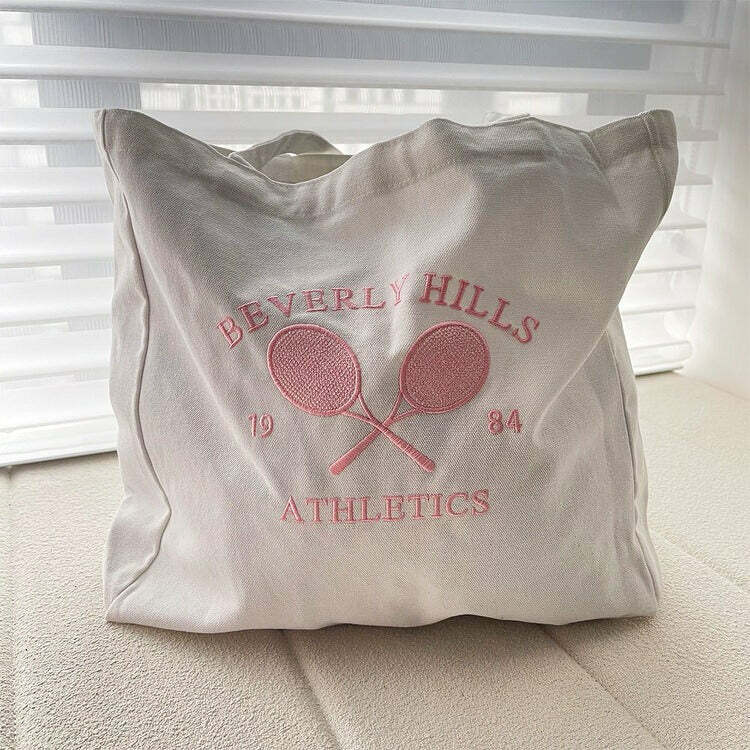 Tennis Club Tote Bag - Cute 2000s Outfits, Y2K Fashion Inspiration