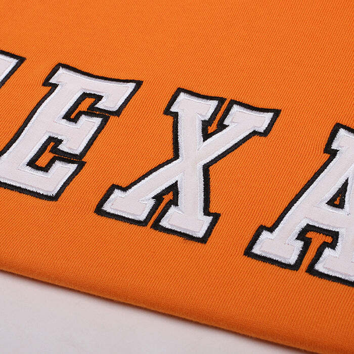 Texas Embroidery Aesthetic Hoodie - Cute 2000s Outfits & Y2K Fashion