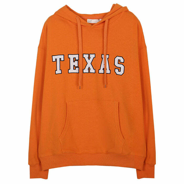 Texas Embroidery Aesthetic Hoodie - Cute 2000s Outfits & Y2K Fashion