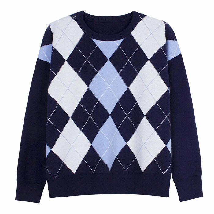 Trendy Argyle Jumper: Perfect for Spring Outfits & Casual Looks