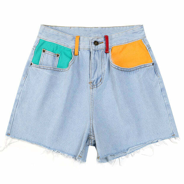 Trendy Artsy Denim Shorts: Perfect for Spring Outfits & Concert Looks