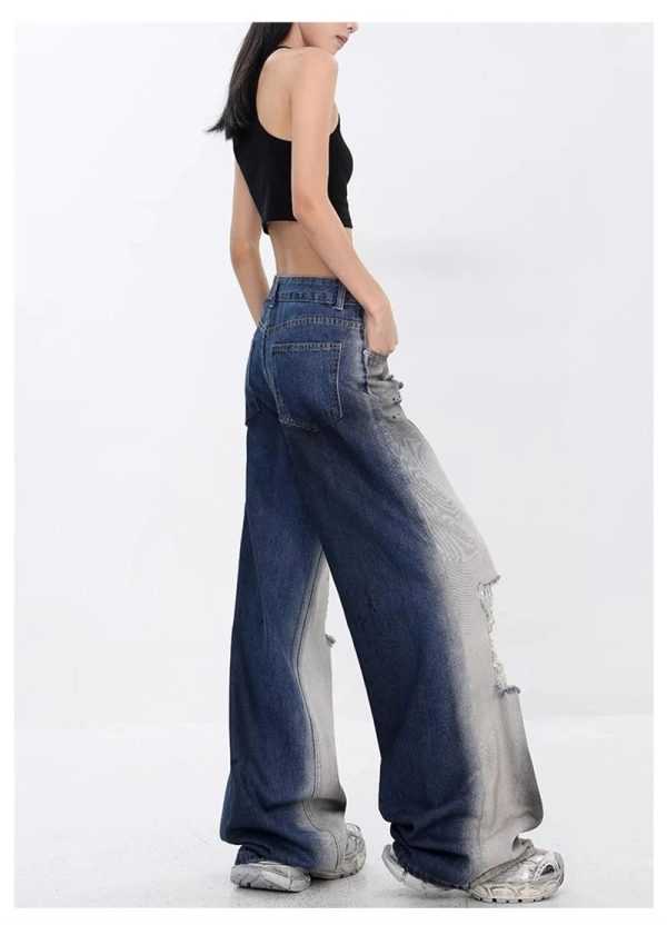 Trendy Ashen Ruin Distressed Jeans: Perfect for Casual Outfits & Concerts